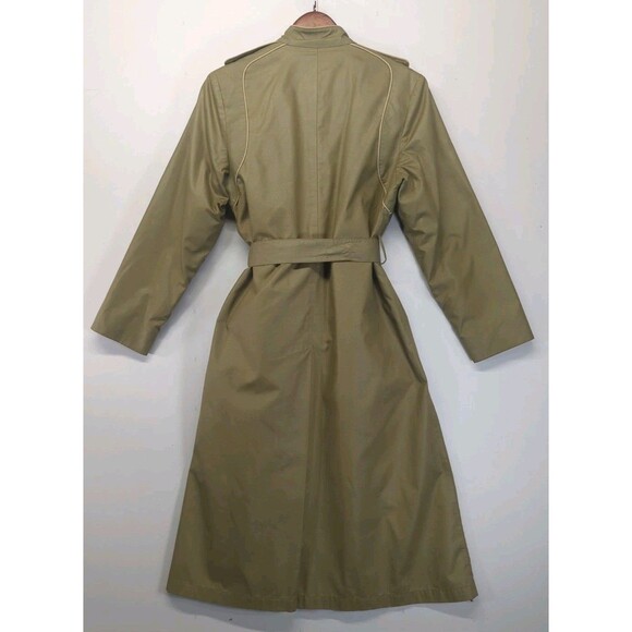 London Fog Maincoats Trench Coat Zip Out Quilt Green/Khaki 10 Regular VTG USA - Picture 3 of 13